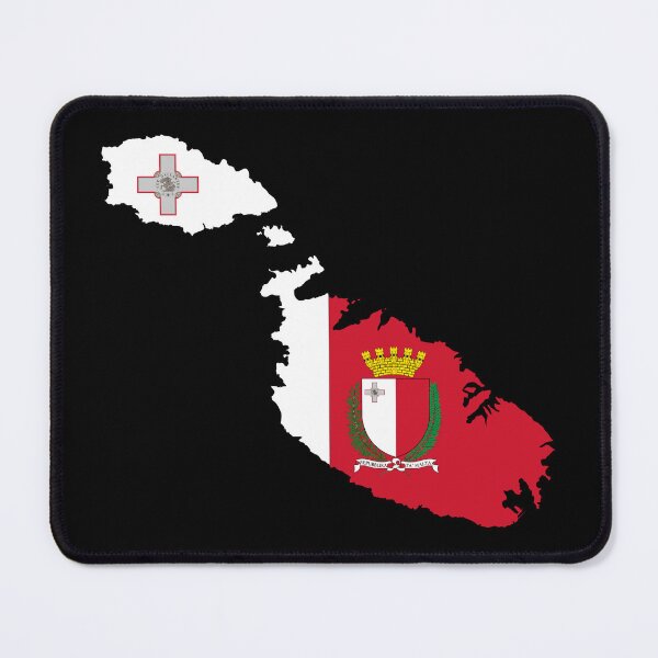 Item preview, Flag Map of Malta designed and sold by feether-store.