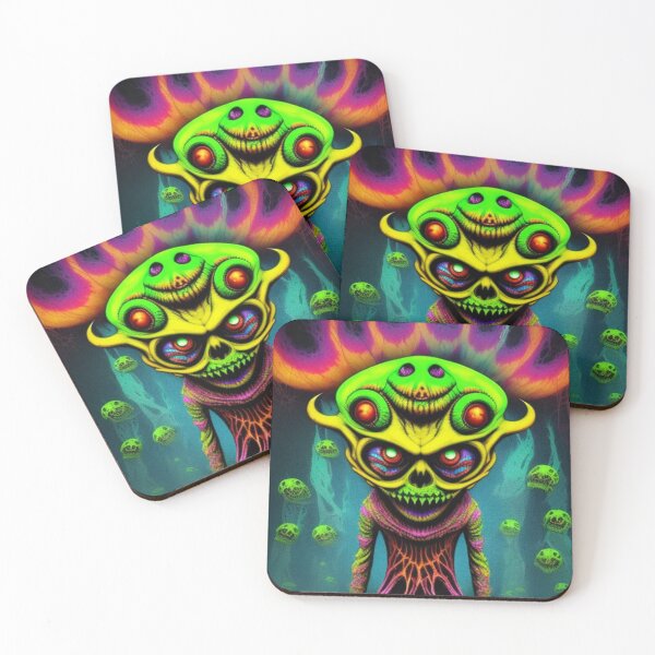 Item preview, Trippy Psychedelic Monster Roller Skater designed and sold by TheDarkWardrobe.