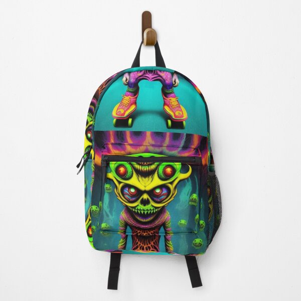 Item preview, Trippy Psychedelic Monster Roller Skater designed and sold by TheDarkWardrobe.