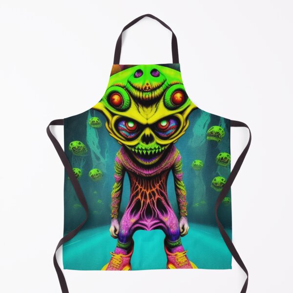 Item preview, Trippy Psychedelic Monster Roller Skater designed and sold by TheDarkWardrobe.