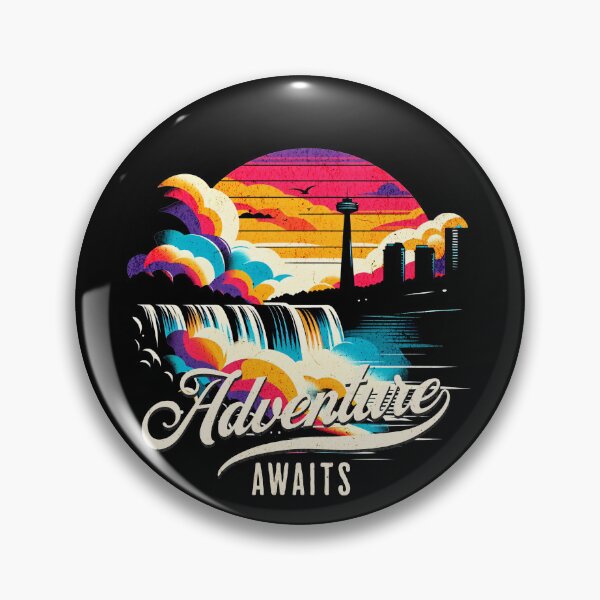 Item preview, Adventure Awaits Niagara Falls Vintage Design designed and sold by RedDesignSyc.