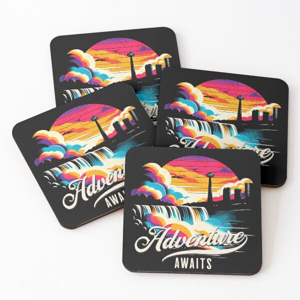 Item preview, Adventure Awaits Niagara Falls Vintage Design designed and sold by RedDesignSyc.