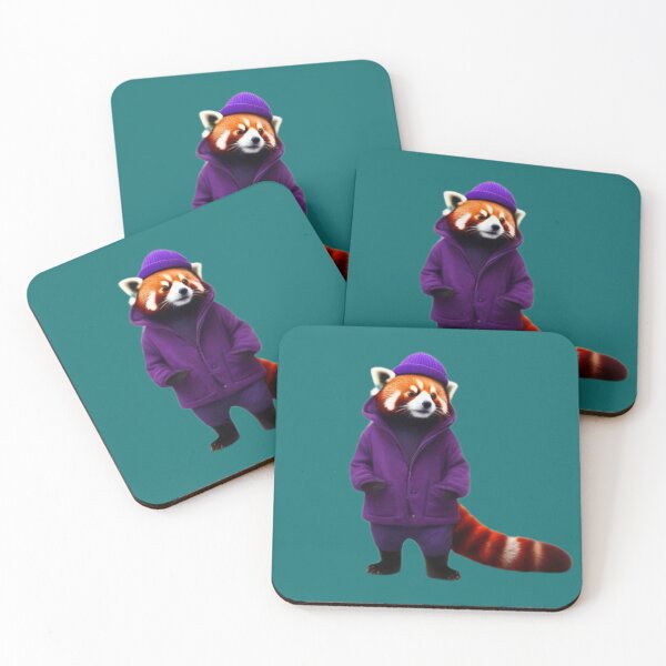 Item preview, Red Panda on the Town (in Purple) designed and sold by Steph Anne Best.