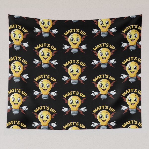 Item preview, Juego de palabras con bombilla eléctrica Watt's Up designed and sold by TwistedRabbit12.