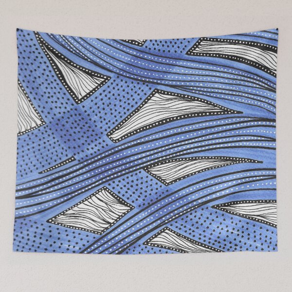 Item preview, Blue stripes pattern designed and sold by InspiringLines.