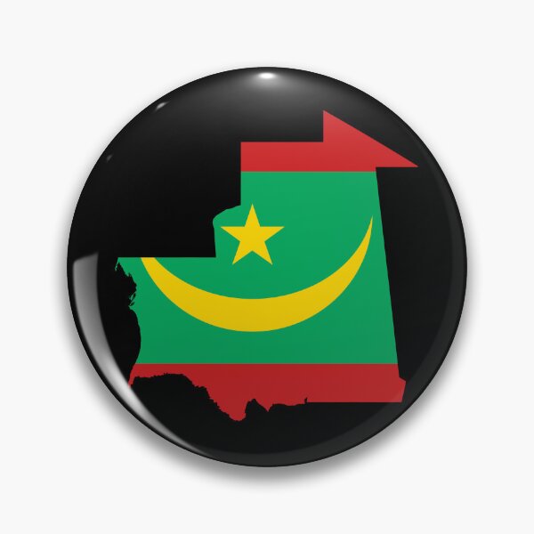Item preview, Flag Map of Mauritania designed and sold by feether-store.