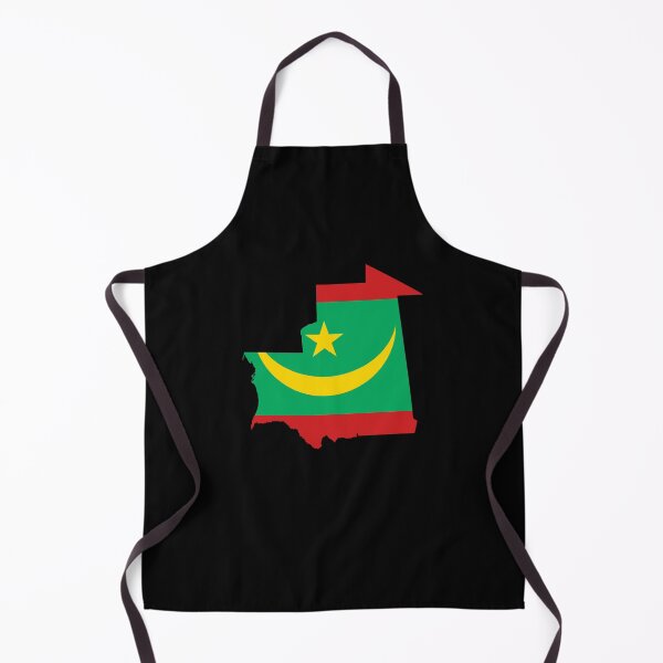 Item preview, Flag Map of Mauritania designed and sold by feether-store.