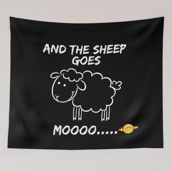 Item preview, And the sheep goes mooo..? designed and sold by alanfrostmerch.
