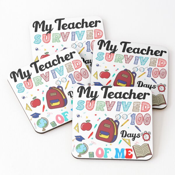 Item preview, 100 day of school, My Teacher Survived 100 Days Of Me, funny 100 Day of School designed and sold by ArtByKatti.