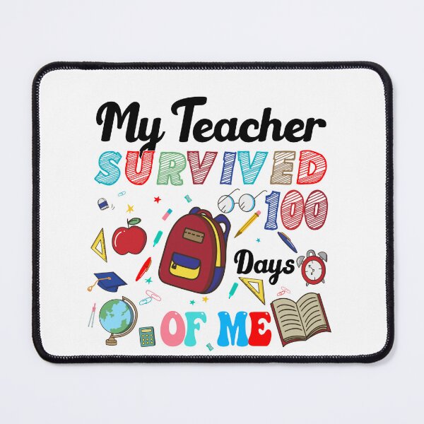Item preview, 100 day of school, My Teacher Survived 100 Days Of Me, funny 100 Day of School designed and sold by ArtByKatti.