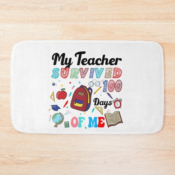 Item preview, 100 day of school, My Teacher Survived 100 Days Of Me, funny 100 Day of School designed and sold by ArtByKatti.