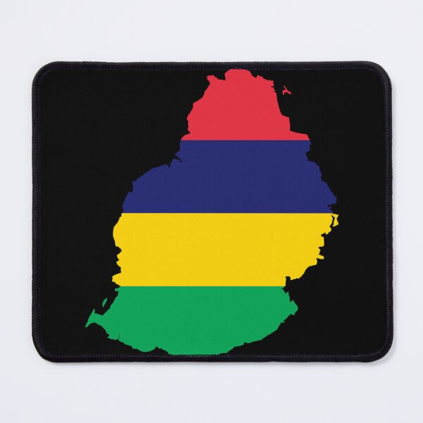 Item preview, Flag Map of Mauritius designed and sold by feether-store.
