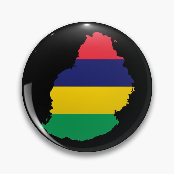 Item preview, Flag Map of Mauritius  designed and sold by feether-store.