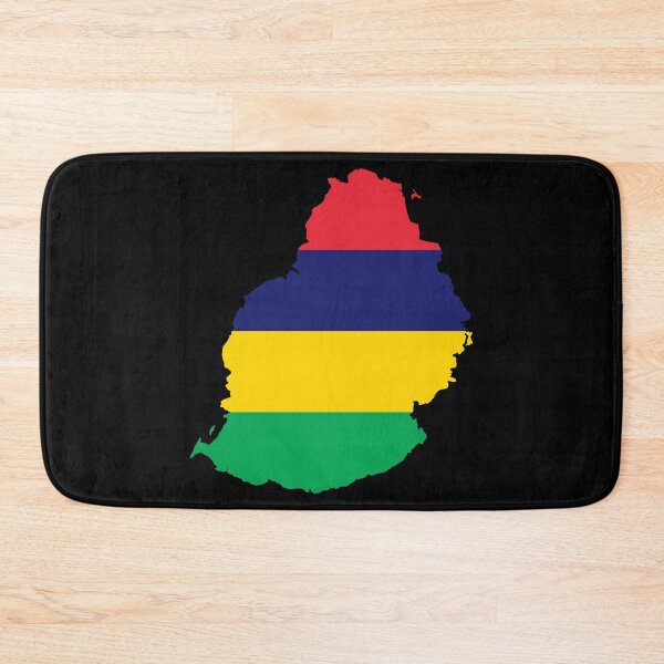 Item preview, Flag Map of Mauritius  designed and sold by feether-store.