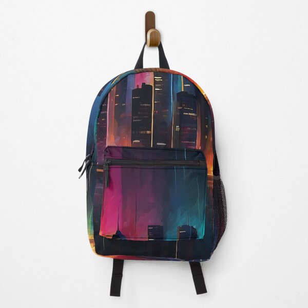Item preview, Dazzling Metropolis: An Abstract Urban Symphony designed and sold by ArtComixHaven.
