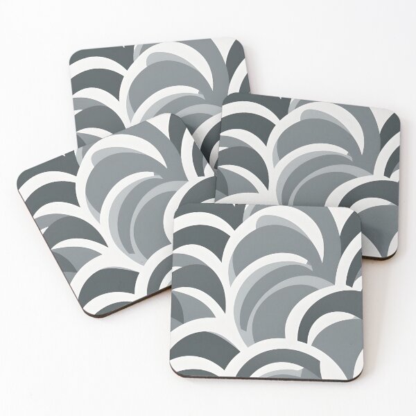Item preview, White, grey and dark grey curves designed and sold by RAIDEN-BLACK.