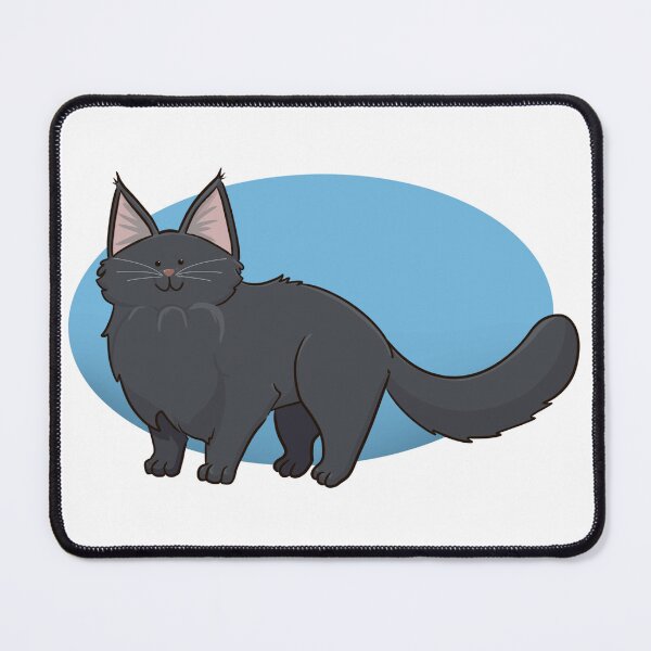 Item preview, Black cat with blue background designed and sold by NotreDameChelle.