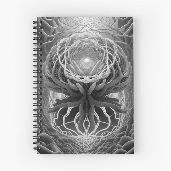 Item preview, Brain-shaped sea coral neural network black and white retro urban style designed and sold by Carlos Gudino.