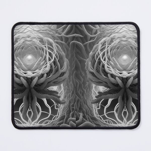 Item preview, Brain-shaped sea coral neural network black and white retro urban style designed and sold by Carlos Gudino.