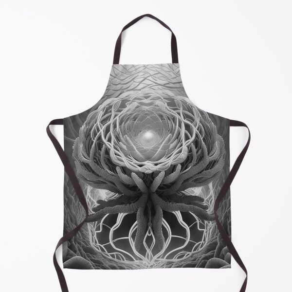 Item preview, Brain-shaped sea coral neural network black and white retro urban style designed and sold by Carlos Gudino.