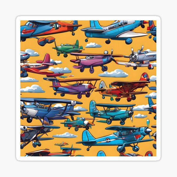 Item preview, Des avions partout v2 designed and sold by Geodesologie.