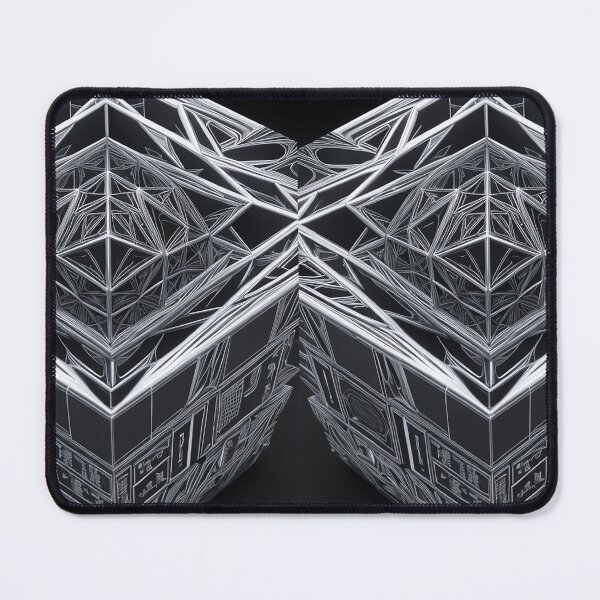 Item preview, Cube with cubist geometric pattern black and white abstract art urban style designed and sold by Carlos Gudino.