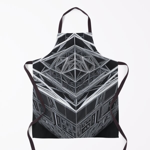 Item preview, Cube with cubist geometric pattern black and white abstract art urban style designed and sold by Carlos Gudino.