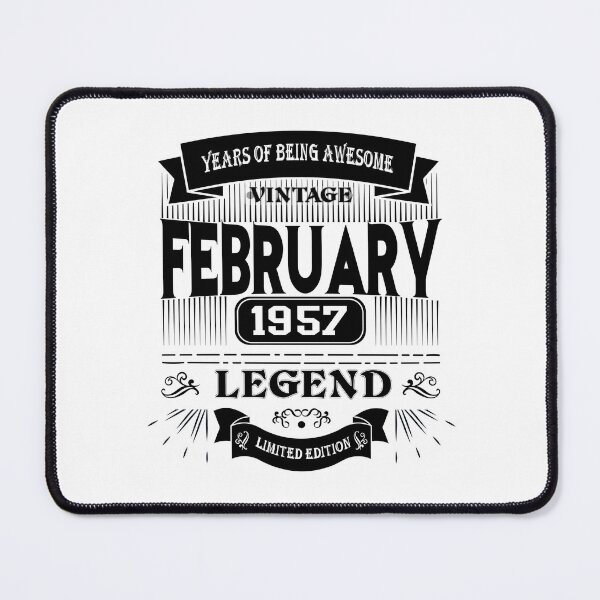 Item preview, Legend Were Born in February 1957 Limited Edition, Birthday Gift, Perfectly Aged years of Being Awesome Vintage 67th Birthday designed and sold by DjenShop.