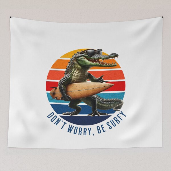 Item preview, Funny - Crocodile surfer designed and sold by Ingridpd.