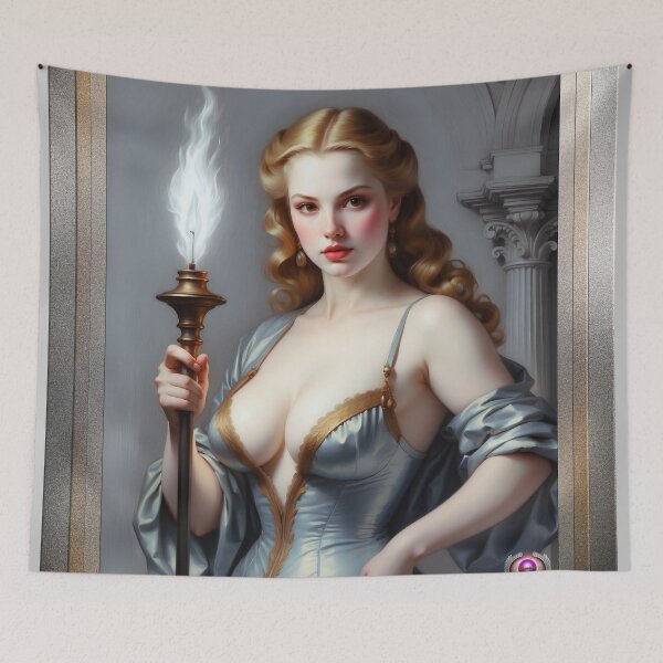 Item preview, All Things Are Revealed Enchanting AI Concept Art Portrait by Xzendor7 designed and sold by Xzendor7 Digital Art Creations.