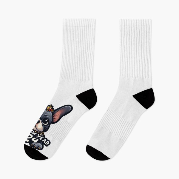Item preview, Frenchie Joy: Happy 2024 Wishes in Full Swing! designed and sold by EpicPaws.