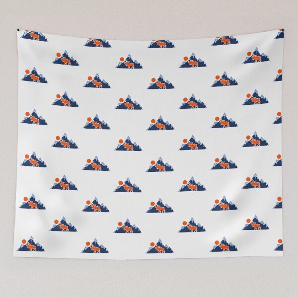 Item preview, Mountain Moose Sunset Print designed and sold by SpaceClub.