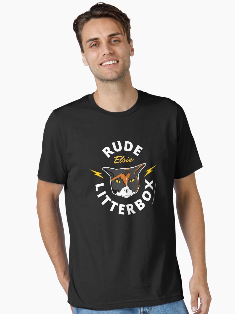 Thumbnail 1 of 7, Essential T-Shirt, Rude Litterbox designed and sold by maryrobinette.