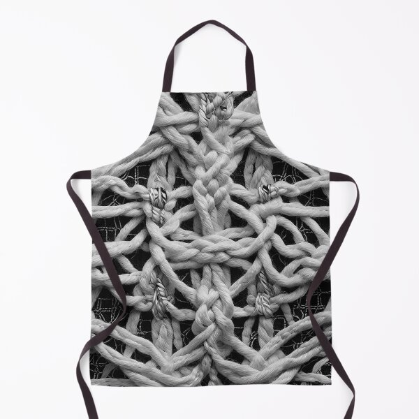 Item preview, antique rope weaving rug black and white retro urban style designed and sold by Carlos Gudino.