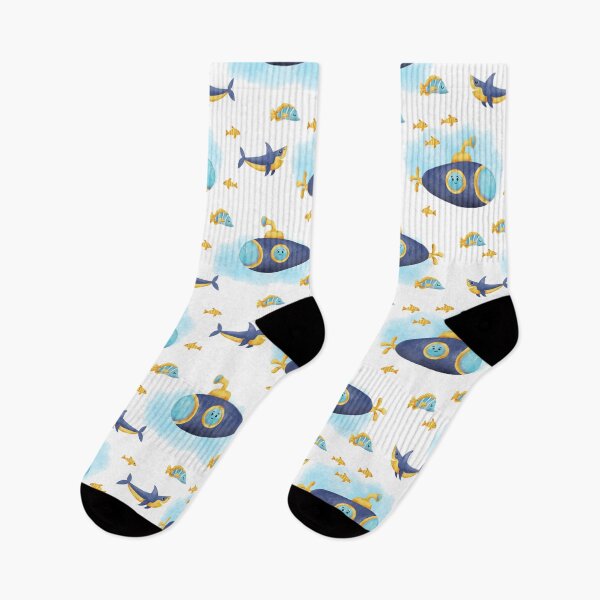Item preview, Submarine and shark N2 designed and sold by Natalia Varlamova.