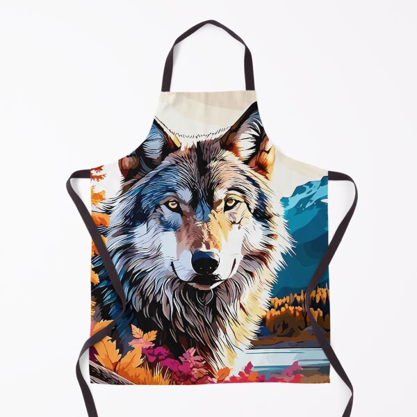 Item preview, Double exposure of a wolf and a mountain designed and sold by SnapStix.