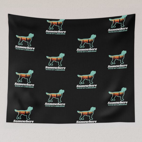 Item preview, Somewhere With My Labrador Vintage Hiking Camping Gift designed and sold by Guarddogdrive.