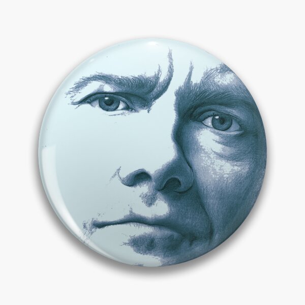 Item preview, Martin freeman blue style hand drawing silhouette portrait design designed and sold by ironpalette.