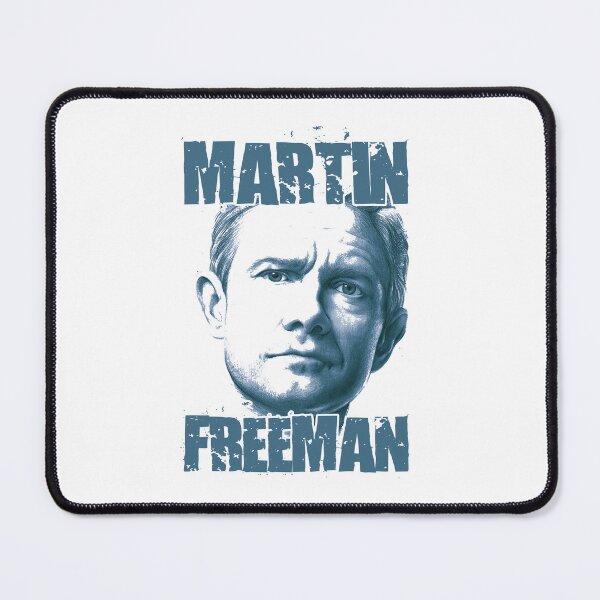 Item preview, Martin freeman blue style hand drawing silhouette portrait design designed and sold by ironpalette.