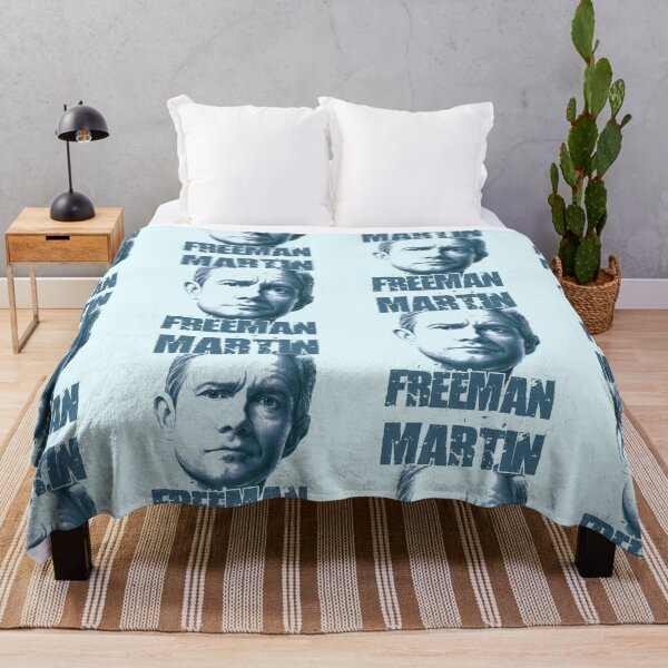 Item preview, Martin freeman blue style hand drawing silhouette portrait design designed and sold by ironpalette.