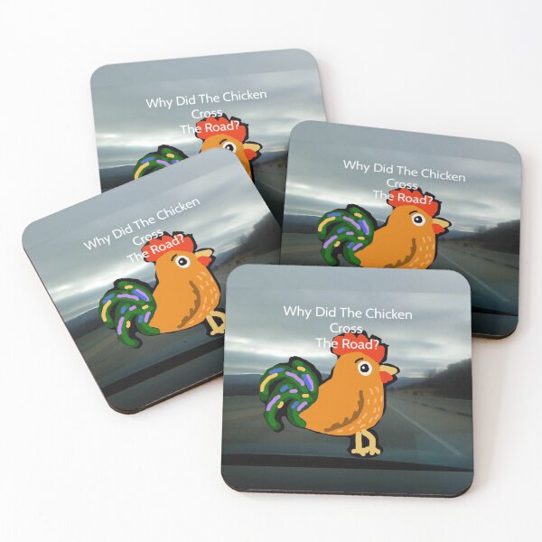 Item preview, Chicken on road designed and sold by PosieBB.