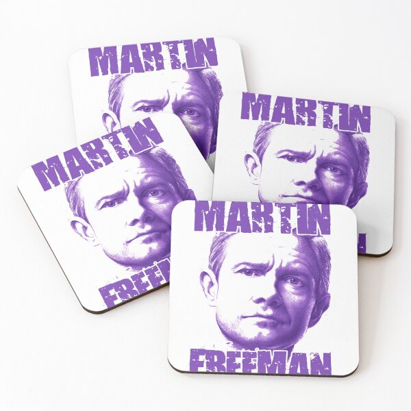 Item preview, Martin freeman purple style hand drawing silhouette portrait design designed and sold by ironpalette.