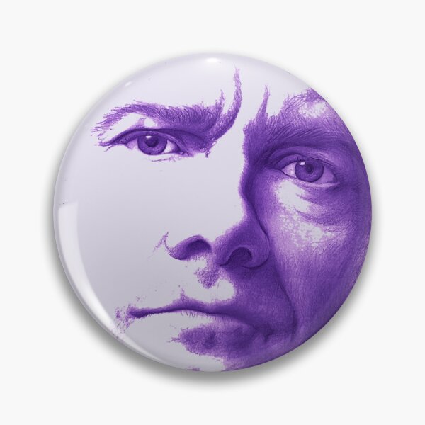 Item preview, Martin freeman purple style hand drawing silhouette portrait design designed and sold by ironpalette.