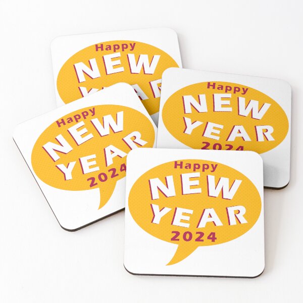 Item preview, Happy New Year 2024 Speech Balloon designed and sold by HeeShirt.