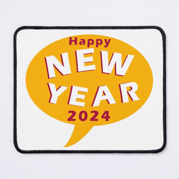 Item preview, Happy New Year 2024 Speech Balloon designed and sold by HeeShirt.