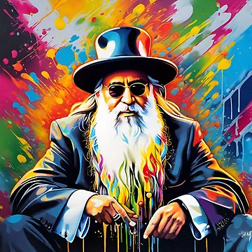 Artwork thumbnail, Hippy Rabbi by Artist X