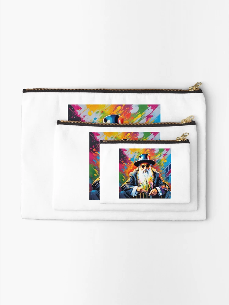 Thumbnail 2 of 4, Zipper Pouch, Hippy Rabbi designed and sold by Artist X.