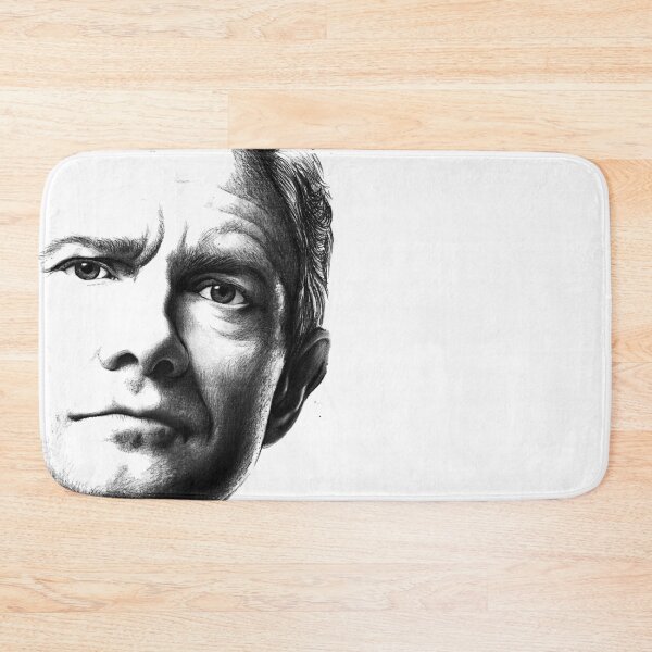 Artikelvorschau, Martin Freeman schwarz BW-Stil Handzeichnung Silhouette Porträt-Design entworfen und verkauft von ironpalette.