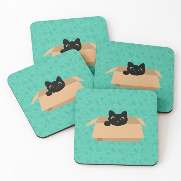 Item preview, Cat in Box designed and sold by blindcat-design.