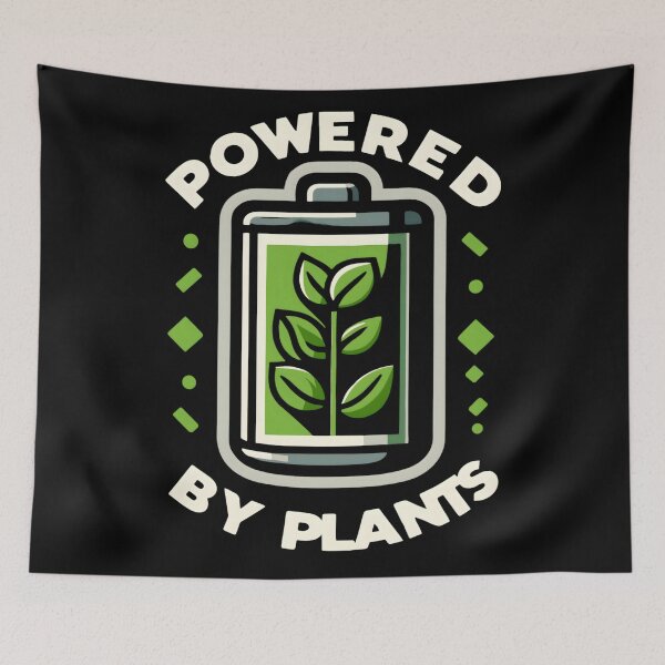 Item preview, Vegan Powered By Plants designed and sold by KitonicTees.